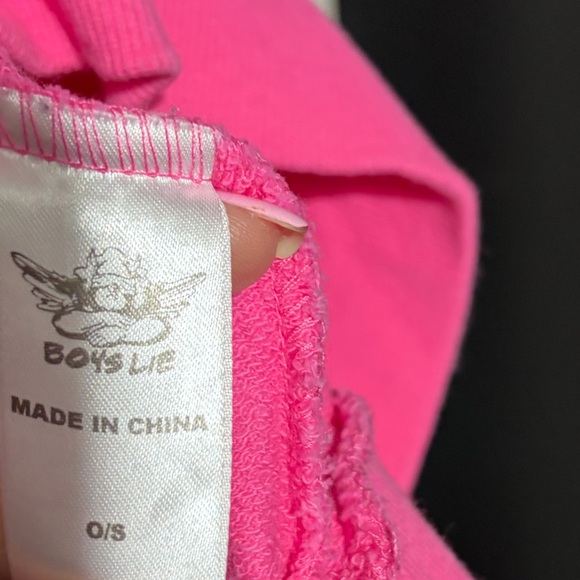 Boys lie hot pink hoodie - Picture 6 of 7